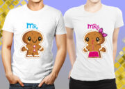 white t shirt on a young man template